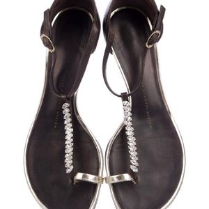 Giuseppe Zanotti crystal-embellished leather sandals